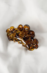 Tam Brown Flower Hair Claw